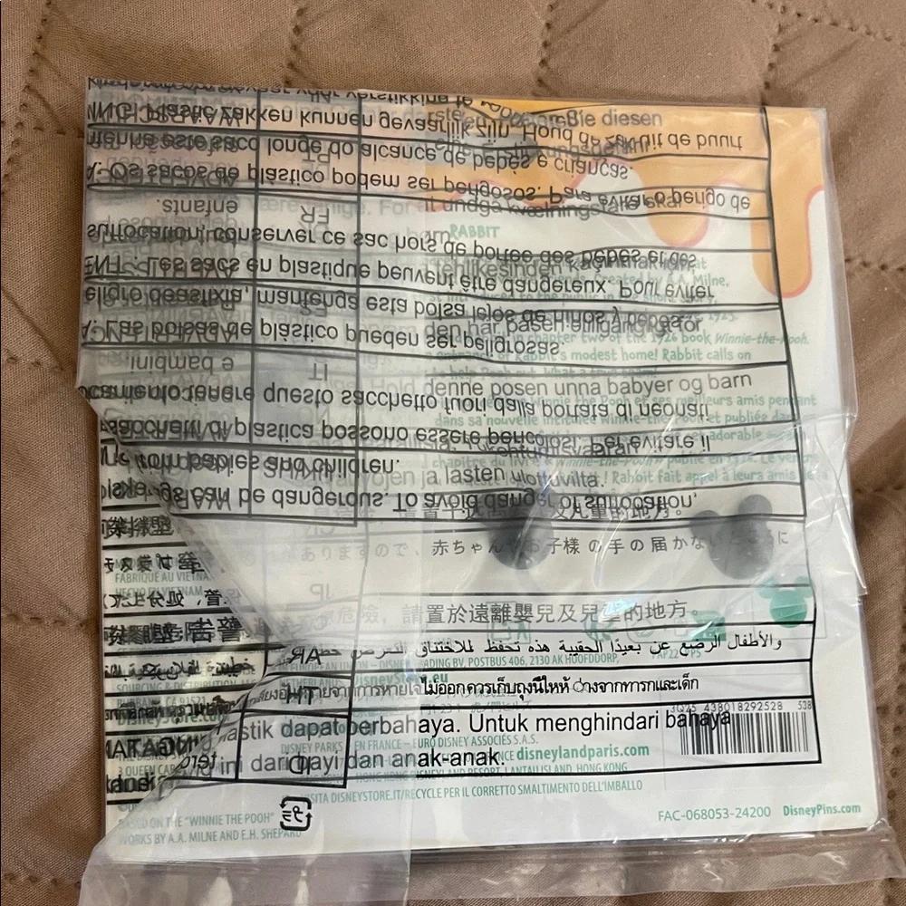 Disney Hundred Arce Woods Winnie the Pooh and Rabbit Pin Set - 5/12 2 piece set - Picture 2 of 2